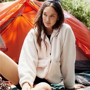 FP Movement Hit The Slopes Fleece Jacket in Canvas Neutral Sizes XS S XL NWT